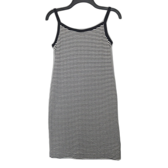 VTG USA Virgo Petite 6 Knit Tank Dress Striped Mini Summer Dress Grunge 90's Alt - Picture 6 of 7